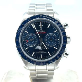 Omega Pre-owned Omega Speedmaster Chronograph Tachymeter Blue Dial Mens Watch 304.33.44.52.03.001