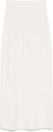 MUGLER Boning Detail Knit Skirt - Womens - Viscose/Polyester