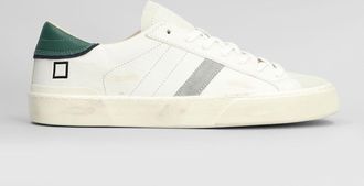 D.A.T.E. D. A.T. E. Hill Low Sneakers In White Suede And Leather
