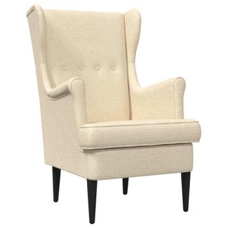 vidaXL Sill&oacute;n Crema Tela Vidaxl