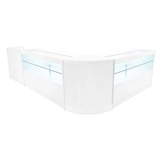 MonsterShop Phoenix LED Shop Counter Set CM60, TB60 & 2 x C1500 - White