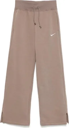 Nike Phoenix track trousers - women - Cotton/Polyester - L - Brown