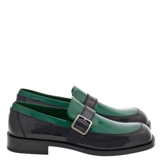 Ferragamo Patent Leather Monk-Strap Loafers, Size 11