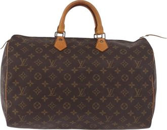 Louis Vuitton Speedy Monogram Canvas Brown Canvas Handbag (Pre-Owned)