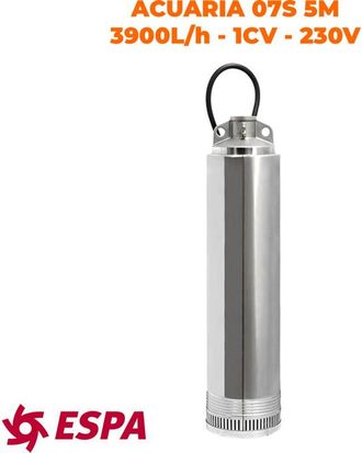 ESPA Espa - Bomba De Agua Sumergible Para Suministro De Agua Acuaria 07s 5m - 3900 L / H - 59,2m M&aacute;x