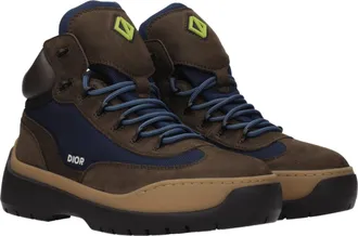 Dior Mens Brown Leather Ankle Boots