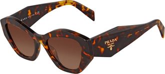 Prada Brown Gradient Irregular Ladies Sunglasses PR 07YS VAU6S1 53