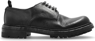 Dolce & Gabbana Derbyschoenen - Heren - Veterschoenen - Zwart - 40 EU - Leer - Schoenen