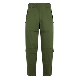 Moschino High Waist Comfortable Trousers - male - Moschino - Straight Trousers - Green - M - Trousers
