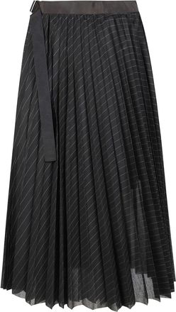 sacai Gonna a righe - Nero