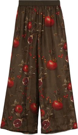 Uma Wang Pantaloni Con Stampa Melograno-Donna
