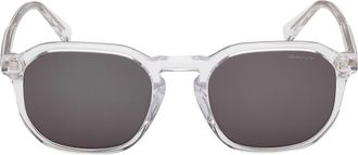 GANT Geometric Sunglasses in Crystal /Green at Nordstrom Rack