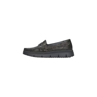 Waldl&auml;ufer H-Pina Slipper - Dames - Schoenen - Zwart - Maat: 37 EU Leer