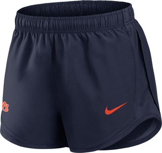 Nike Auburn Tempo Nike Womens Dri-FIT College Shorts in Blue | 04PK41SAUN-FN8