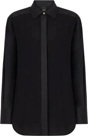 Pinko Pinko, Overhemden, Dames, Zwart, S, Katoen, Cassata Shirt