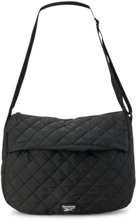Reebok Womens Crossbody Bag - Stylish Lightweight Nylon Quilted and Non-Quilted Everyday Sling Bags for Women, Quilted Black Celine, One Size