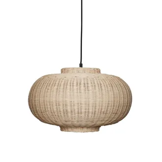 H&uuml;bsch Chand Pendelleuchte, H 27 x &Oslash; 45 cm, rattan