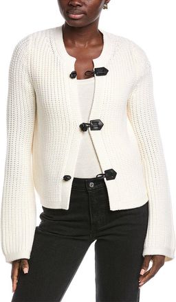 Rebecca Taylor Novelty Toggle Wool Cardigan