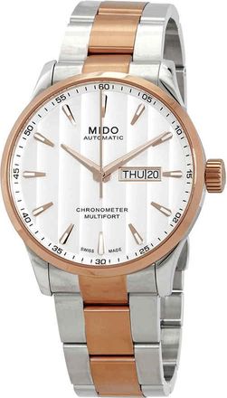 Mido Multifort Automatic White Dial Two-tone Mens Watch M0384312203100