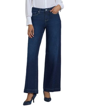 NYDJ Petite Teresa Midnight Breeze Wide Leg Jean