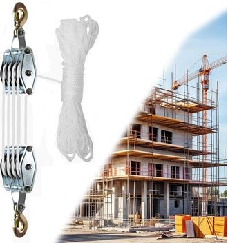 OEM Polea Para Ahorrar Trabajo, Polipasto De Cadena, 2000 Kg De Capacidad De Carga, Polea Con Freno De Cuerda De Nailon De 20 M, Capacidad De Carga Con Ga