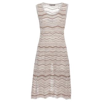 D.exterior Knitted Dresses, female, Beige, Size: S D.exterior Dresses Beige