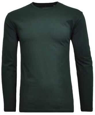 Ragman Longshirt RAGMAN, Herren, Gr. 102, gr&uuml;n (dunkelgr&uuml;n, 386), Baumwolle, Rundhals, Shirts Longshirt