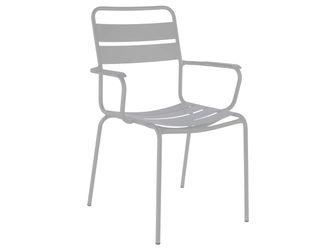 Schubiger M&ouml;bel Metall-Lattenstuhl Glarus mit Armlehne