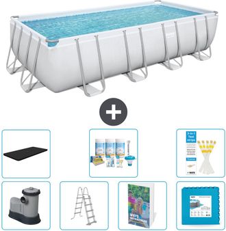 Bestway Piscina Bestway Power Steel Rectangular - 549x274x122 Cm - 8-piezas S536