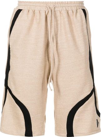 Amir Slama two-tone cotton shorts - men - Cotton - PP - Brown