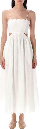 Zimmermann Rhiannon Scallop Midi Dress