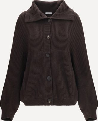 Brunello Cucinelli High neck cashmere Cardigan Female S