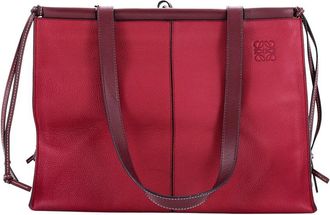 Loewe Pink Leather Cushion Tote Large (Authentic Pre-Loved)