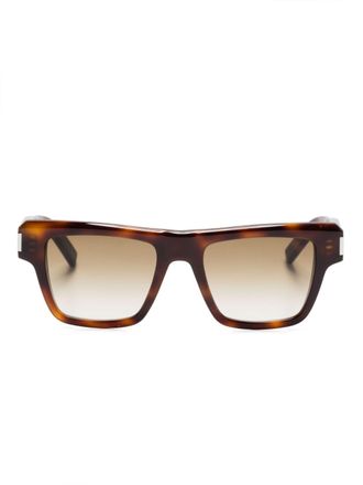 Saint Laurent Eyewear Occhiali da sole SL 469 squadrati - Marrone