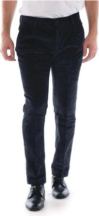 Daniele Alessandrini Jeans - Heren - Slim Fit Broeken - Blauw - XS - Katoen - Broeken
