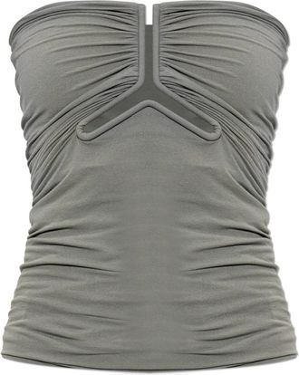 Rick Owens Off-Shoulder Top - Dames - Tops zonder mouwen - Grijs - XS - Tops