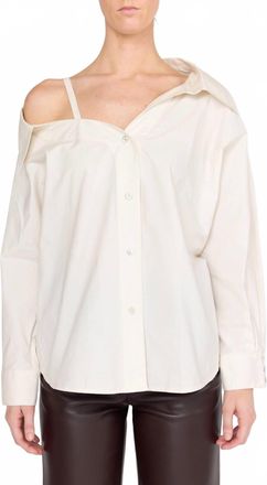 Christy Lynn Dasha Long Sleeve Top In Ecru