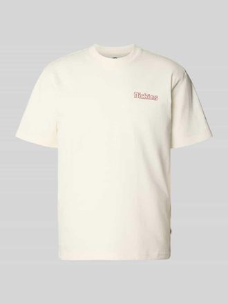 Dickies T-Shirt mit Label-Print Modell FAIRLAWN in Offwhite, Gr&ouml;&szlig;e XXL