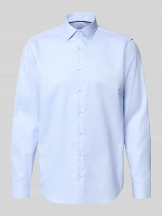 Jake*s Regular Fit Business Hemd aus Baumwolle mit Kentkragen in Bleu, Gr&ouml;&szlig;e 37/38