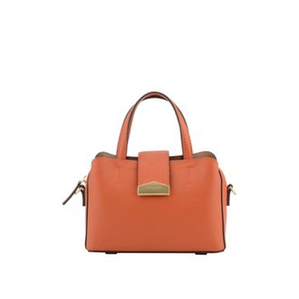 Pourchet Tassen, Dames, Oranje, ONE Size, Leer, Cavalcade PM