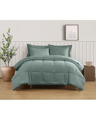 Truly Soft Green Solid Comforter Set