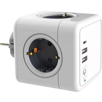 OEM Multipresa Usb, Multipresa Da Parete A Forma Di Cubo Con 4 Prese, 2 Porte Usb, 1 Adattatore Di Alimentazione Type-c, Multipresa Usb 7 In 1 Con Interru