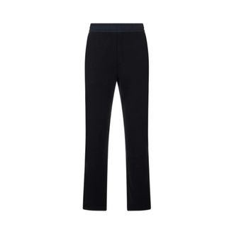 Moncler Pantalone Lungo - male - Moncler - Slim-fit Trousers - Blue - S - Trousers