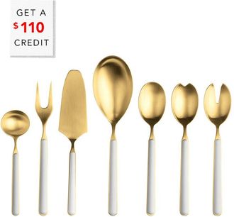 Mepra 7Pc Fantasia Ice Serving Set With $110 Credit