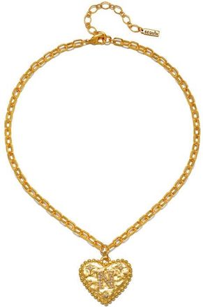 Sequin The Celeste Initial Pendant Necklace in Gold - N at Nordstrom