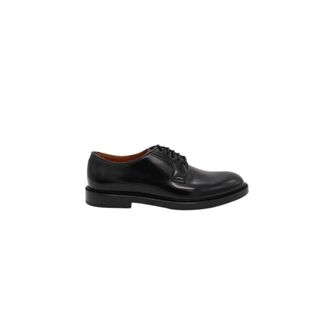 Doucal's Derby Veterschoen - Heren - Nette schoenen - Zwart - 40 EU - Leer - Schoenen