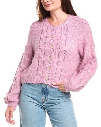 Saltwater Luxe Fuzzy Cable Cardigan