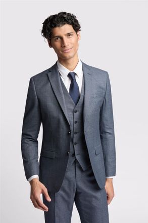 Ted Baker Mens Single Breasted Long Sleeve Two Button Slim Fit Suit Jacket in Grey Wool - Size 50 (Chest)
