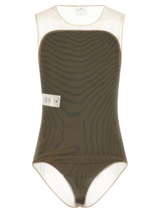 Courr&egrave;ges Womens Black Polyester Bodysuit Clothing