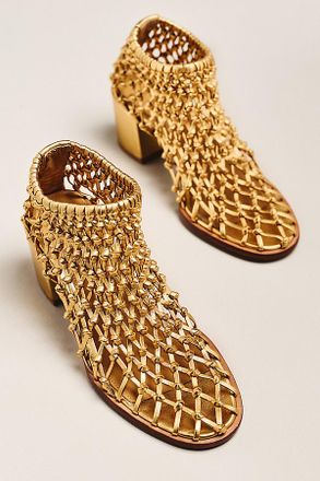 Cecelia New York Never Metallic Woven Boots